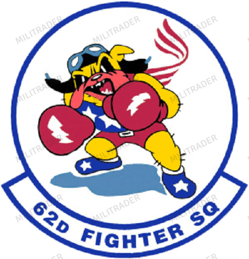 USAF 62nd Fighter Squadron Self-adhesive Vinyl Decal