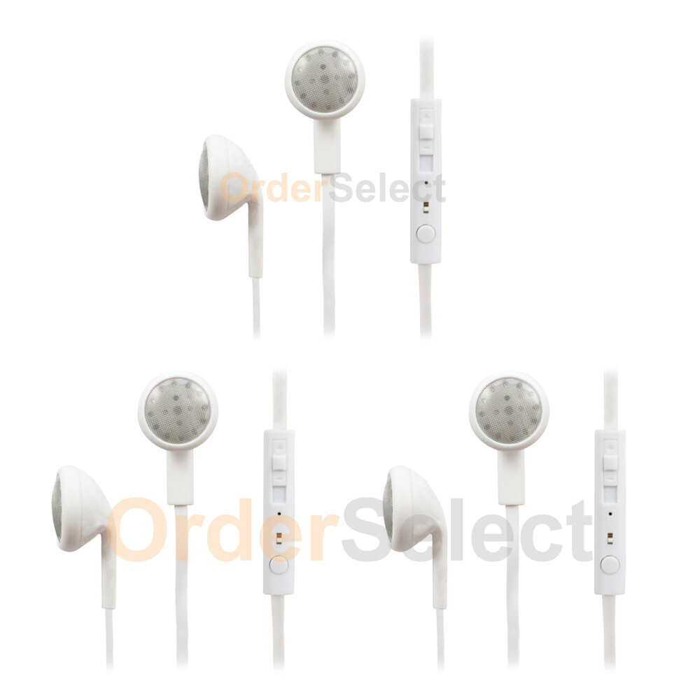 3 NEW Headphone Earphone Headset Earbud for Apple iPod Nano Touch 1 2 3 4 5 6 7