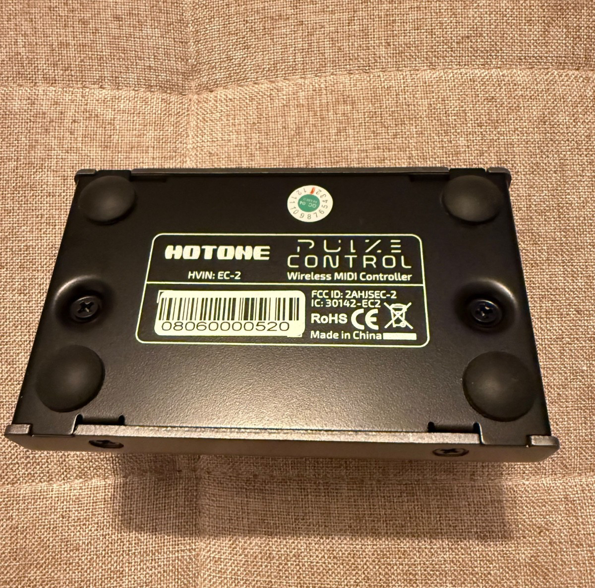 Hotone Pulse Control 2-Taste Wireless BT MIDI Fuß Controller Pedal Open Box