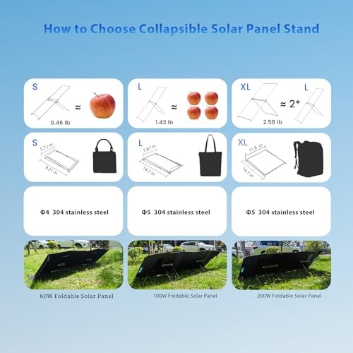Portable Solar Panel Stand Multi-functional Solar Panel Brackets X-Large