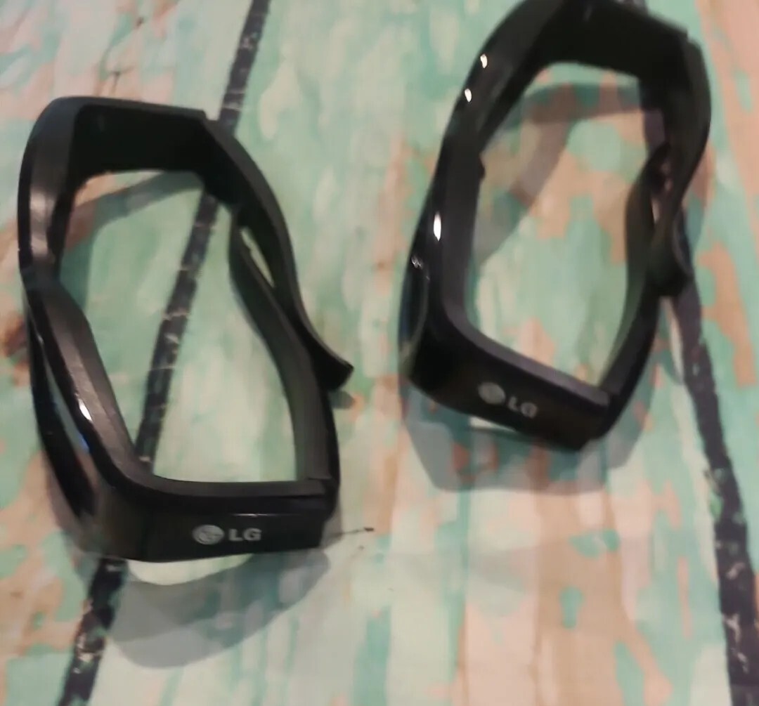 LG 3D Glasses AG-S110 AGS110 3D Active Shutter Glasses USB Missing Untested