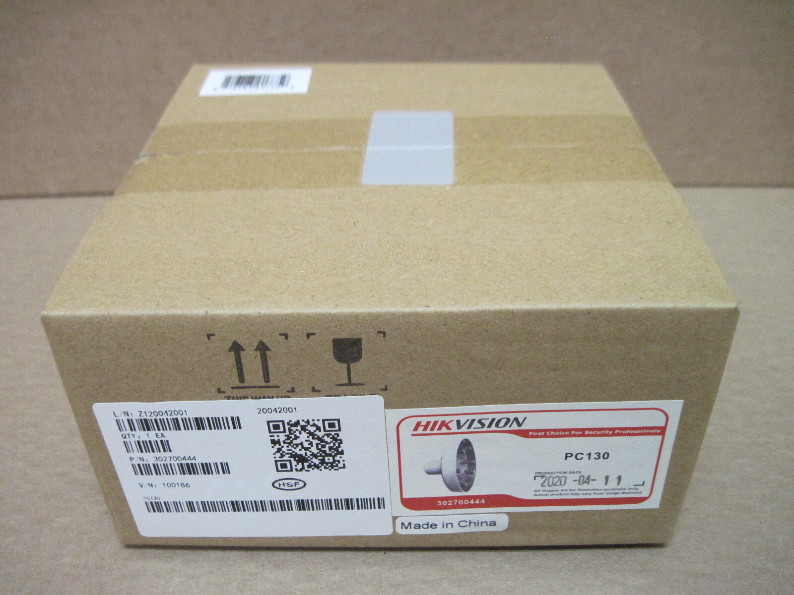 Hikvision PC130 302700444 White Aluminum Pendant Cap Bracket for Dome Camera