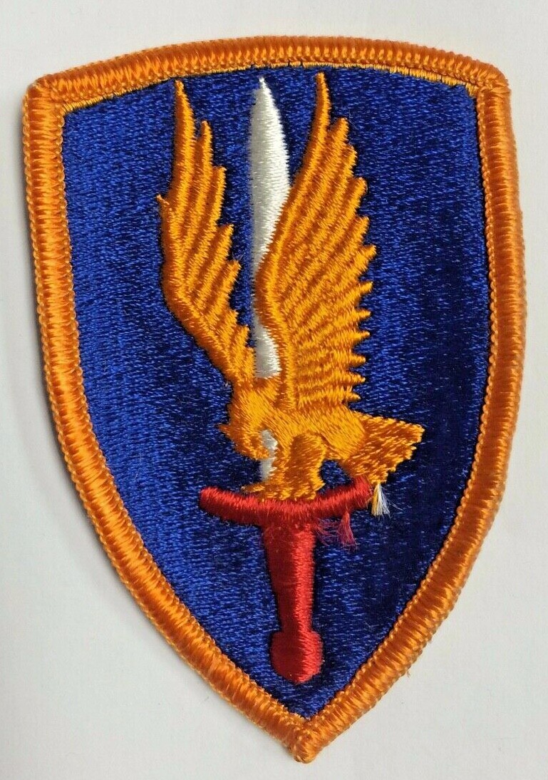 Vintage Vietnam era US Army 1st Aviation Brigade Color Patch Merrowed Edge #91