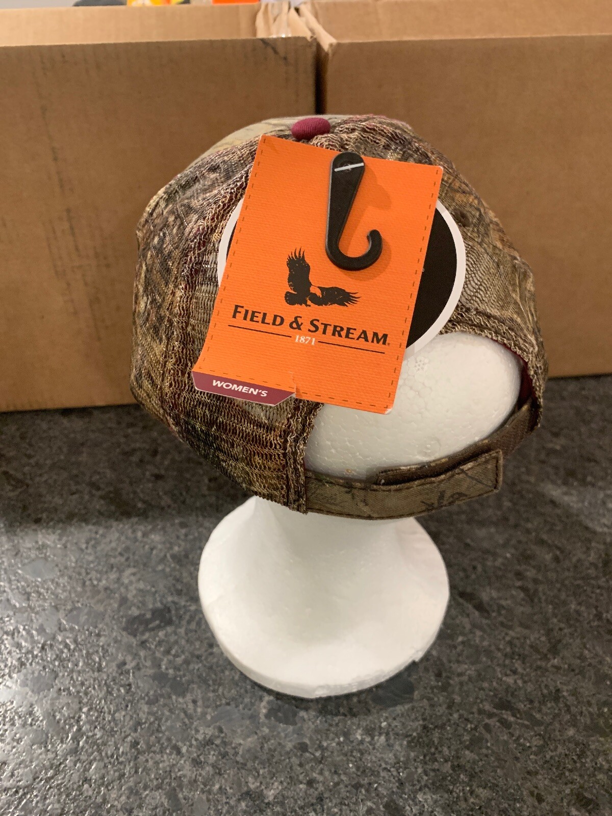 Field & Stream Ox Blood Mesh Back Camo Hat Women's REALTREE XTRA OSFM OSFA NEW!!