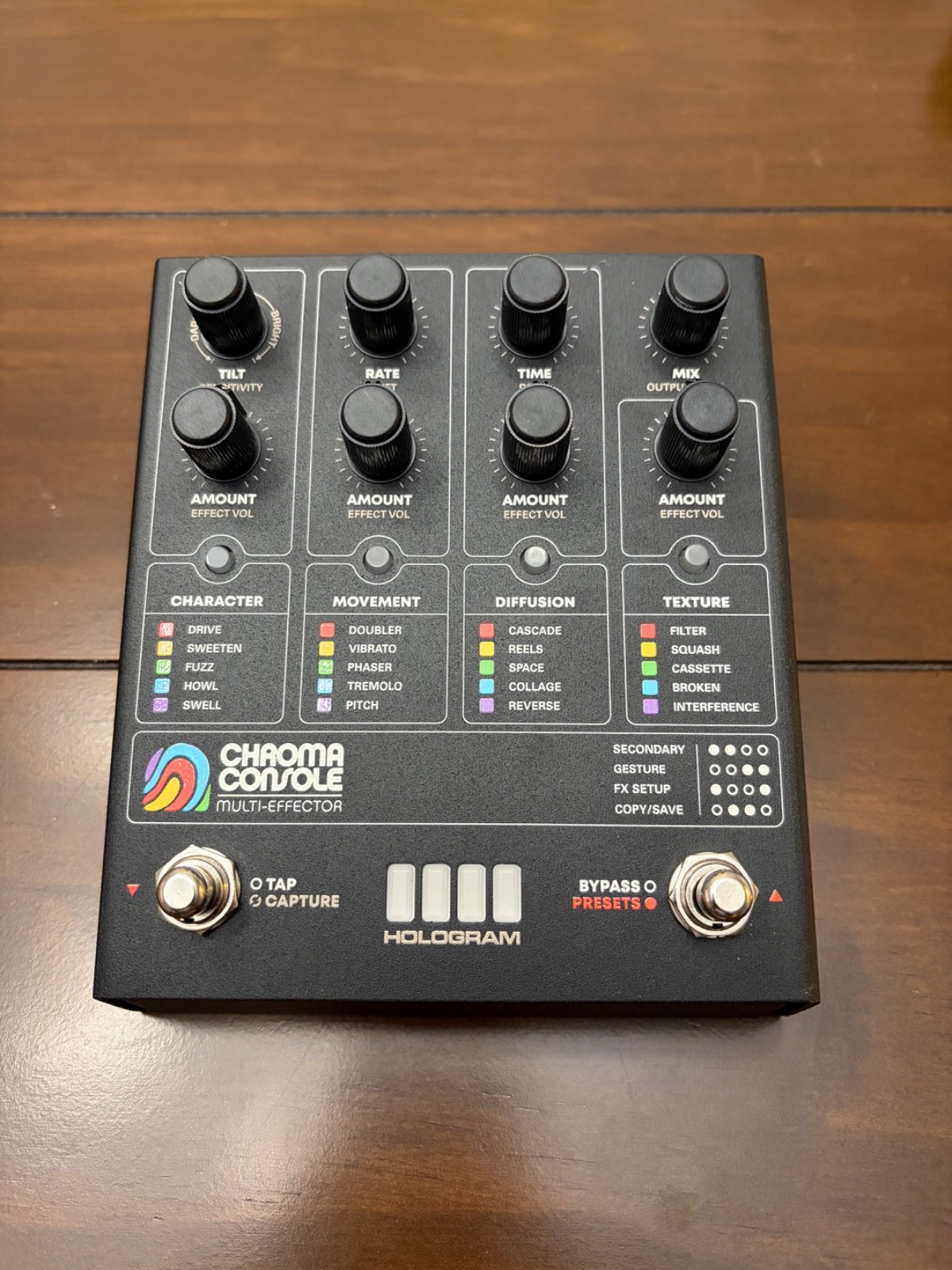 Hologram Electronics Chroma Console Matte Black Edition Multi-Effects Pedal