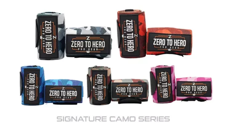 Zero to Hero Health Camo Wrist Guard List Wrap Wrist Strap Signature - 5color