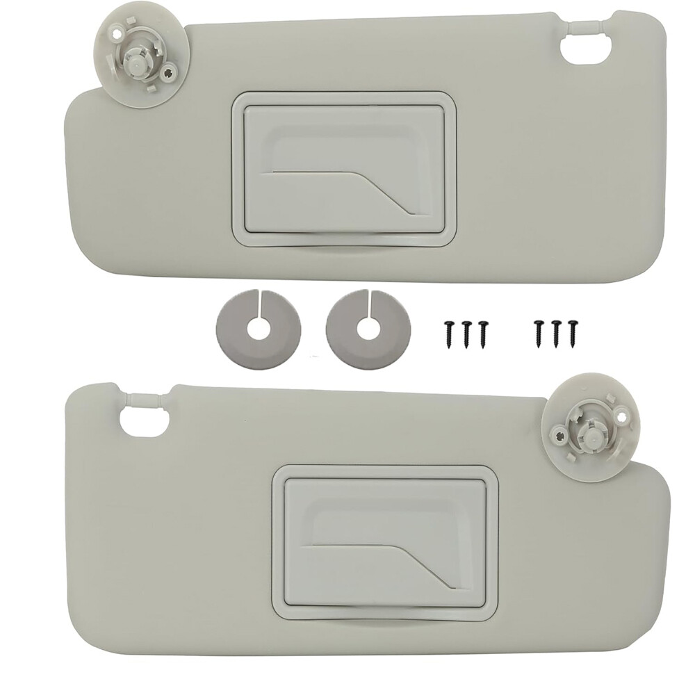 1 Pair Gray Driver Passenger Side Sun Visor w/ Mirro For Chevy CRUZE 2017 2018