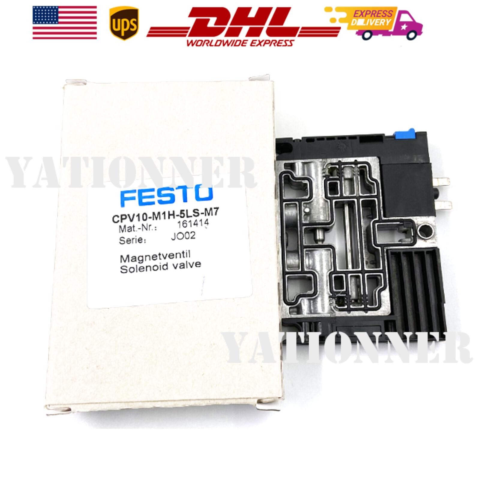 New FESTO CPV10-M1H-5LS-M7 161414 Solenoid Valve