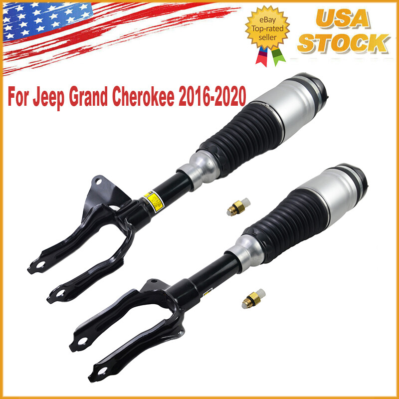 Pair Front Air Suspension Shock Struts For Jeep Grand Cherokee 2016-2020 Limited