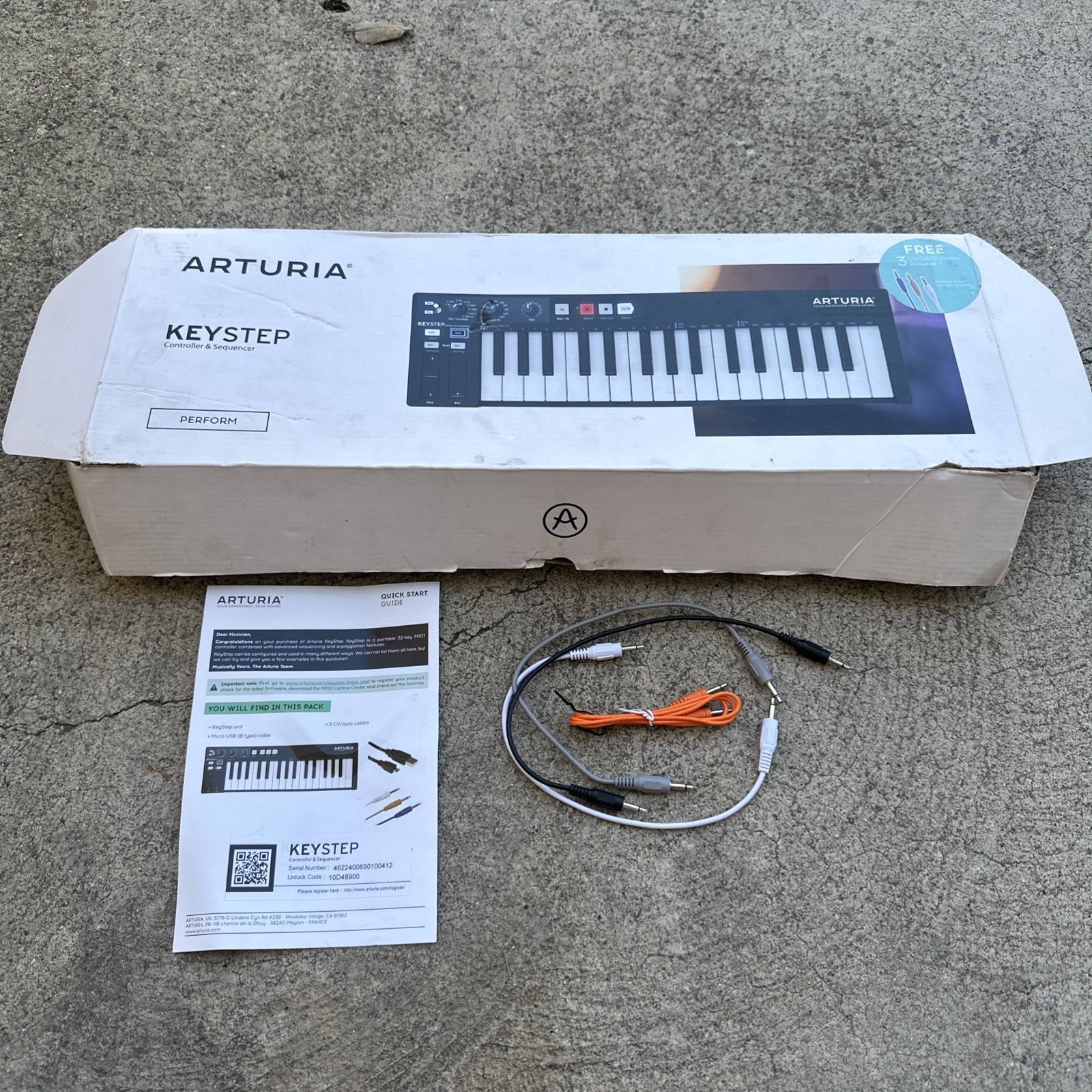 Arturia KeyStep 32-Key Slimkey MIDI Keyboard Controller Sequencer CV/Gate Out