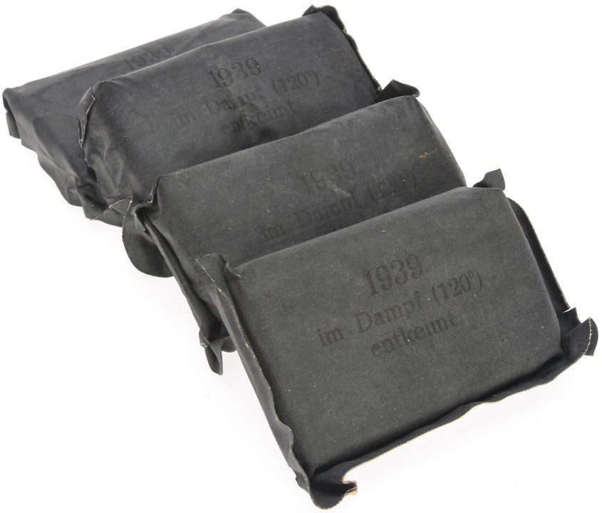 German Field Dressing with Rubber Cover Lot: 1939, Lohmann K.G.