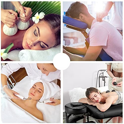 Adjustable Face Cradle for Massage Table - Durable Aluminum Headrest for Spa & T