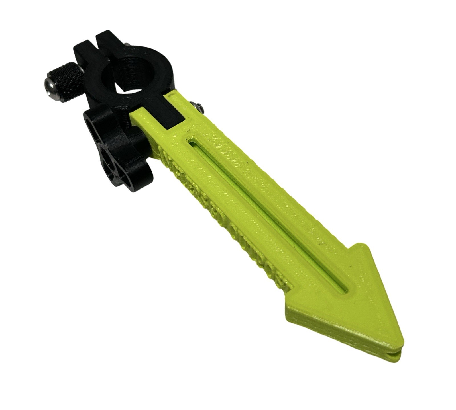 Arrow pointer For Forward Facing Sonar Pole - Glow Stick Slot- Livescope -YELLOW