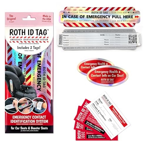 Mega Kit | Emergency Contact Identification System for Car Seats, 10