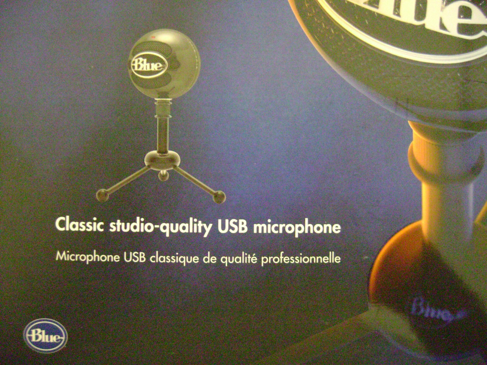 SNOWBALL BLACK USB MICROPHONE.