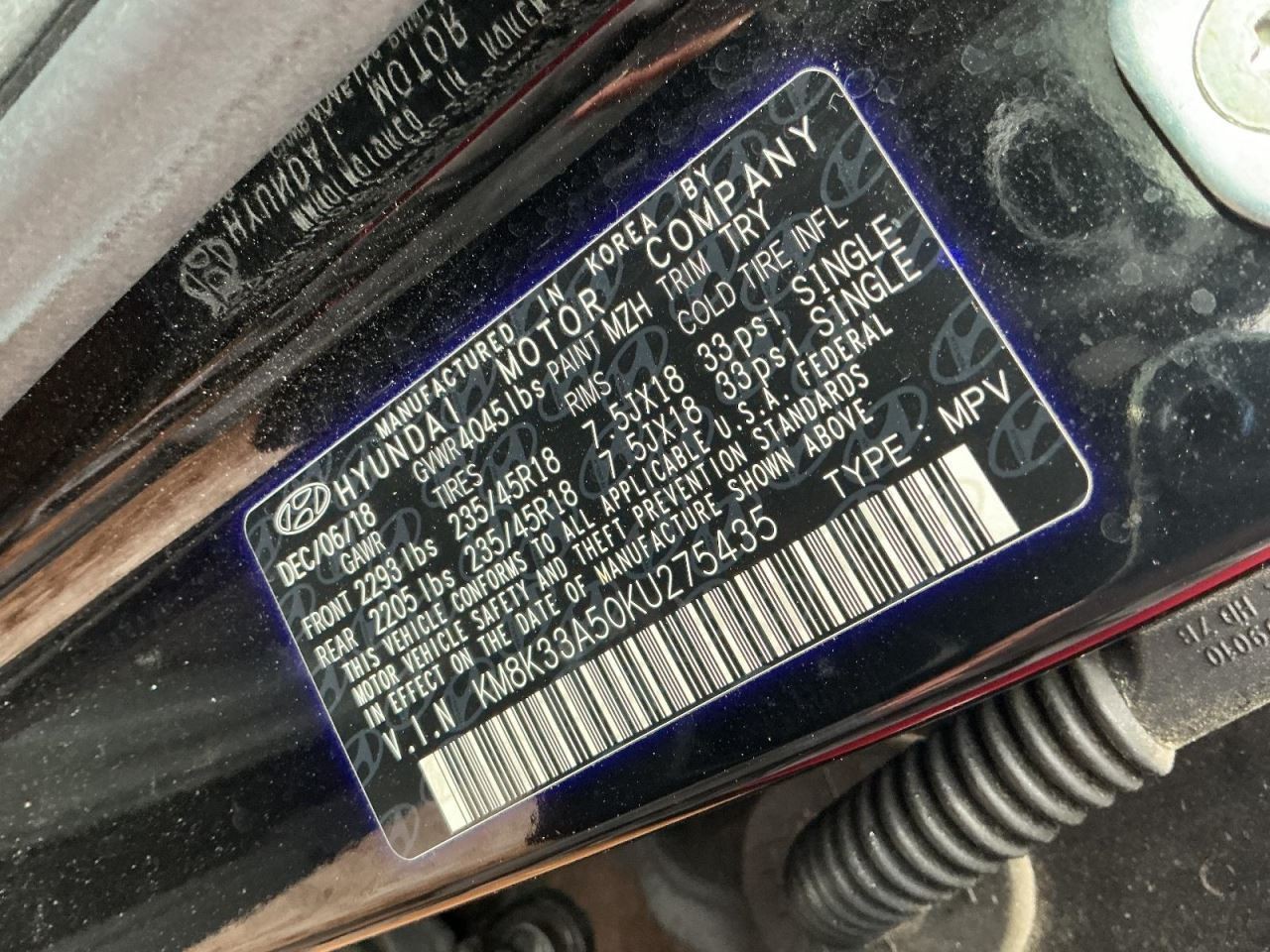 KONA 2019 Glove Box 4948668