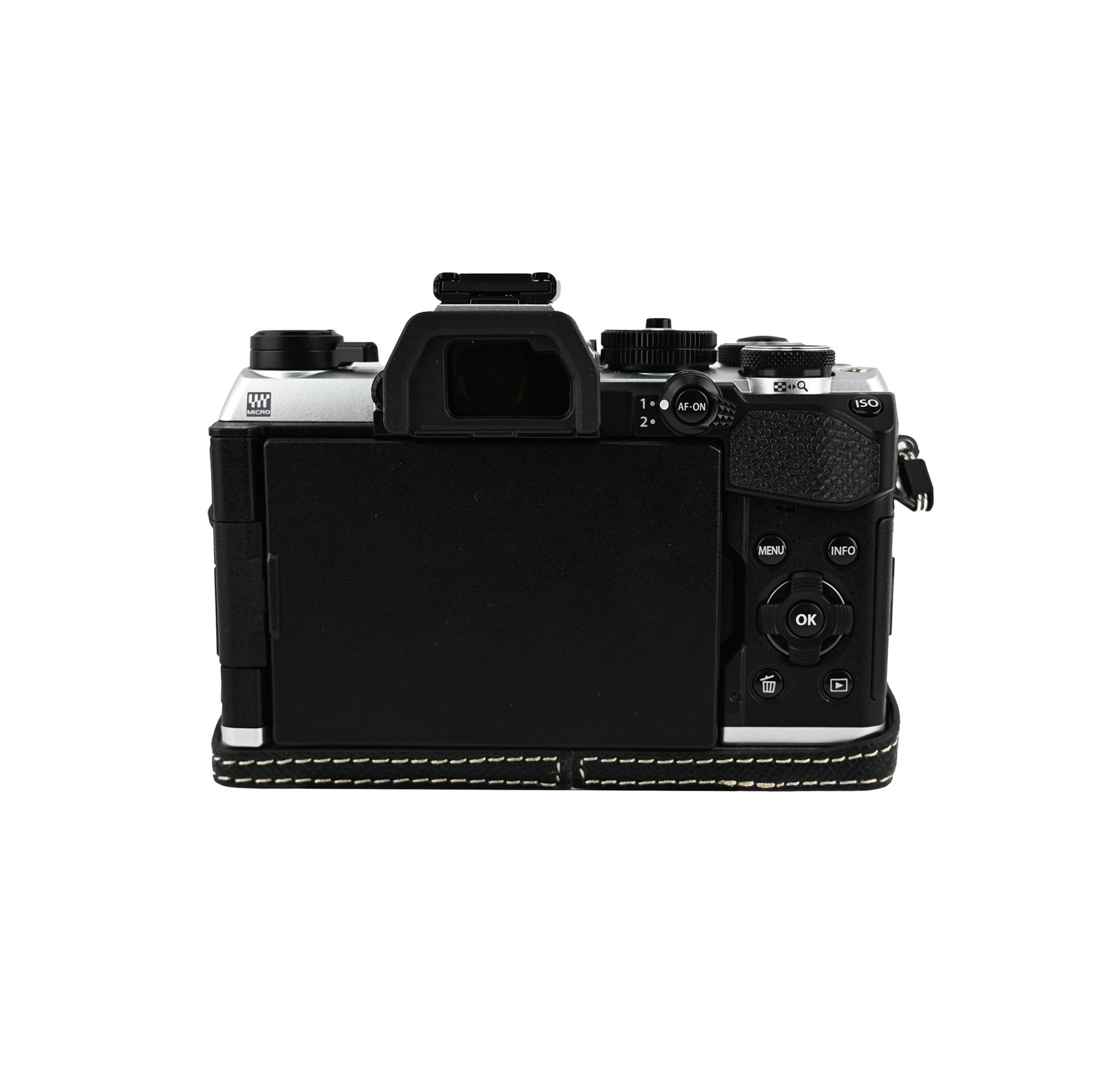 Leather Half case for OM System OM-5 Mark II Camera Bag Grip