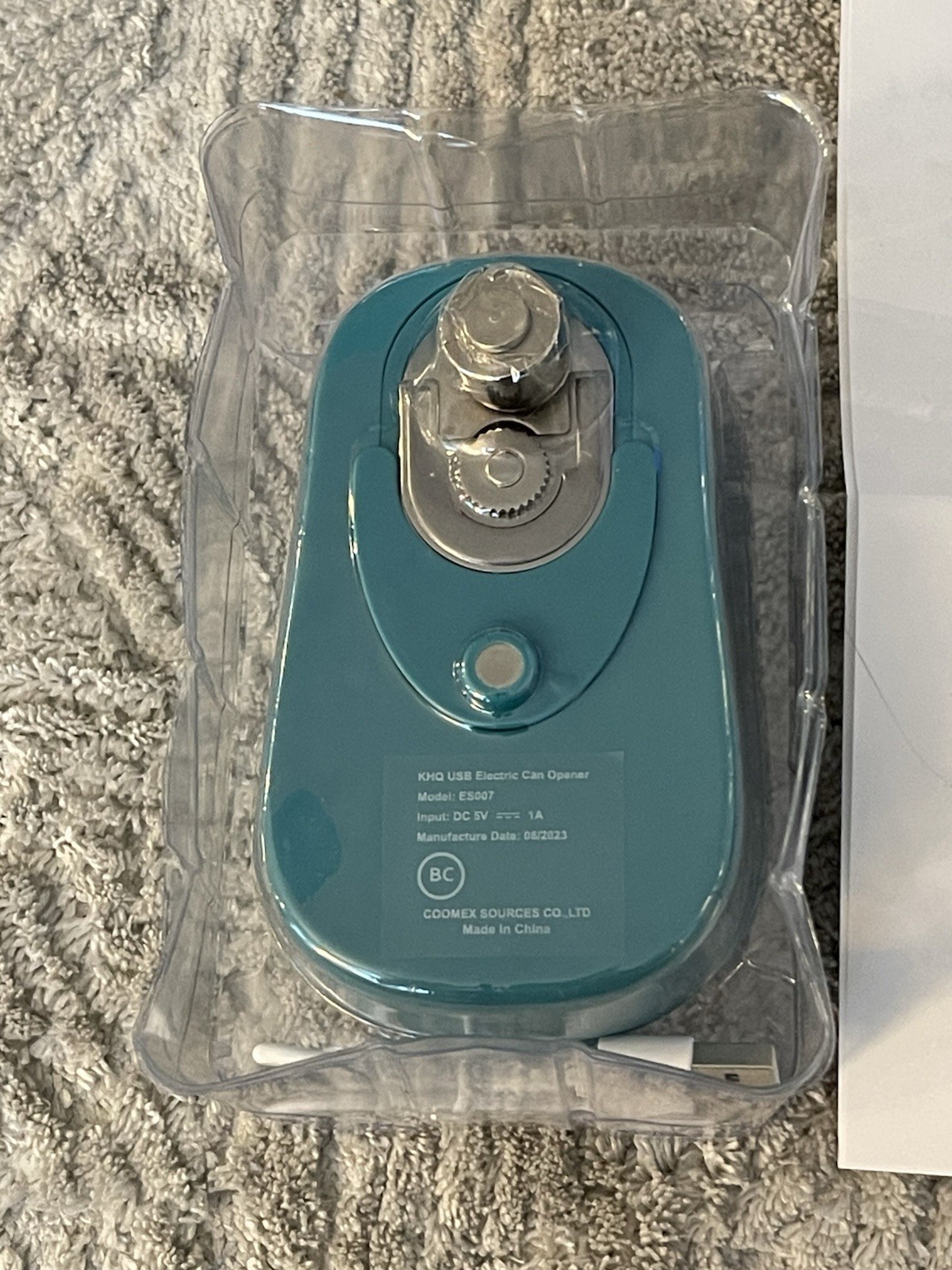 Kitchen HQ Electric can opener, green, New