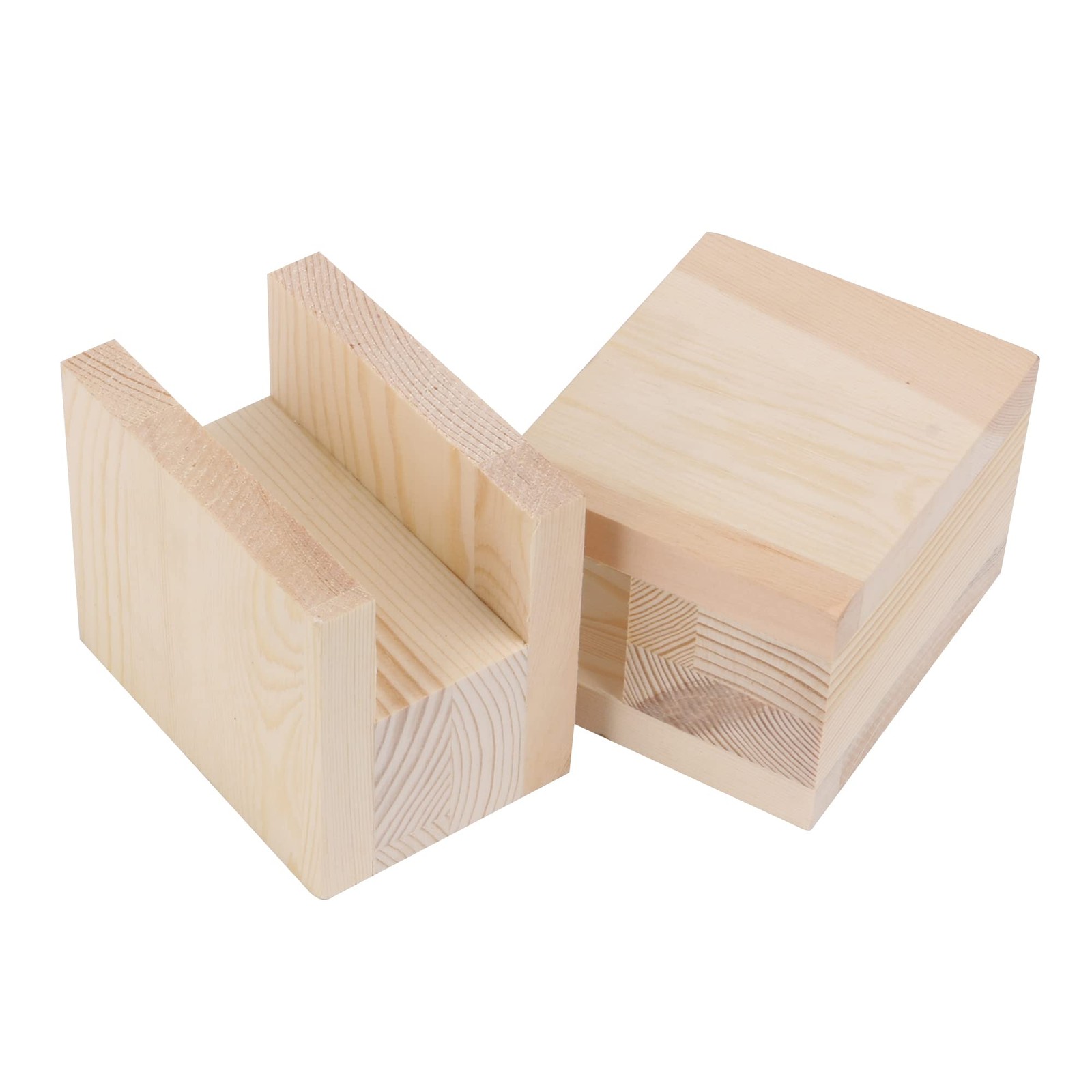 4 PCS Heavy Duty Wood Furniture Risers 3.93x1.96x1.57 inch Bed Lifts Sofa