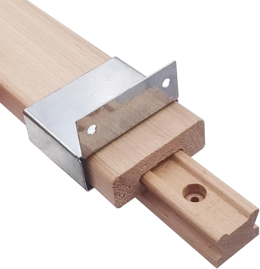 Wooden Drawer Slides 16 Inches Classic Wood Center Guide Track With Slide Glides