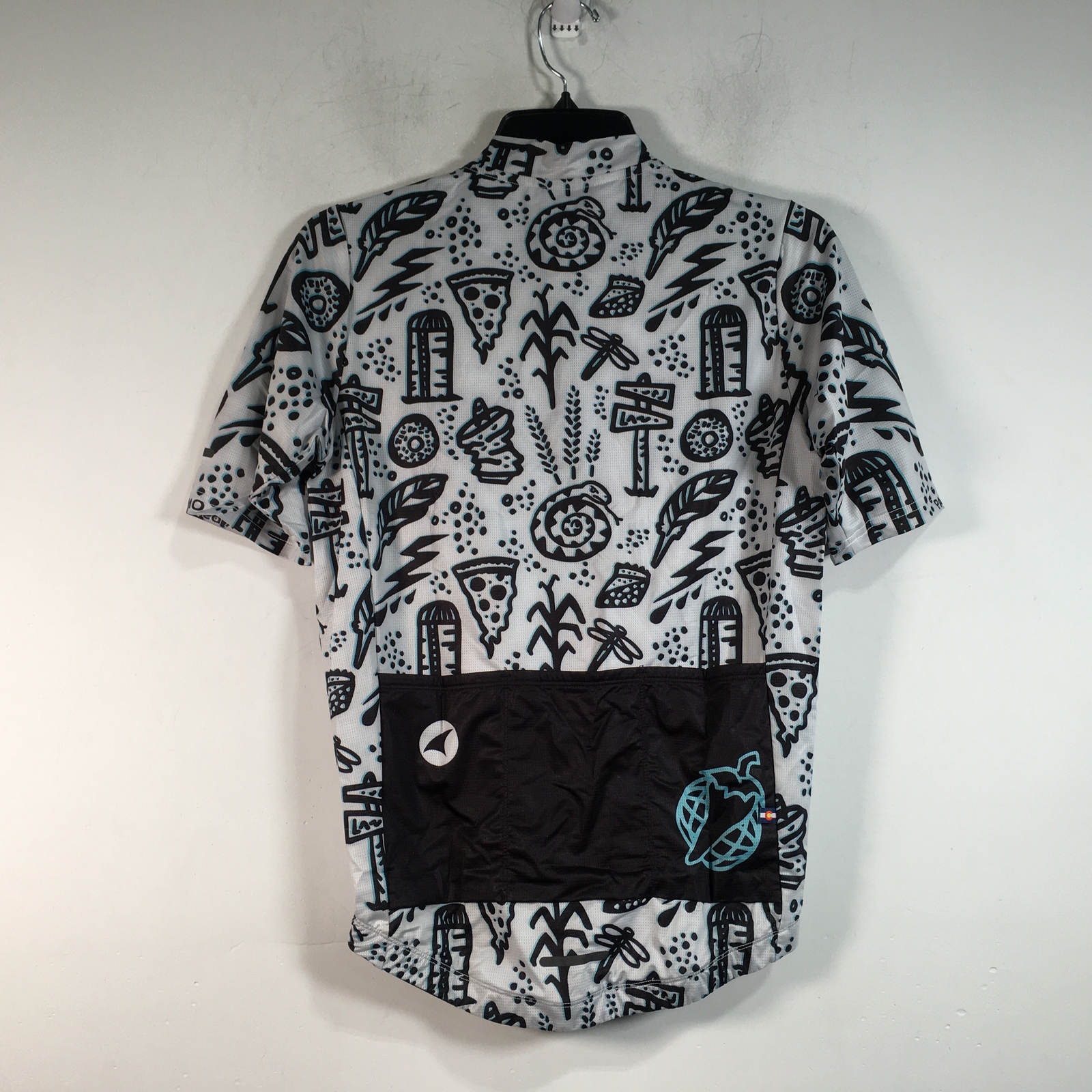 Pactimo SAL Team Short Sleeve Jersey, Size M - White/Black/Blue