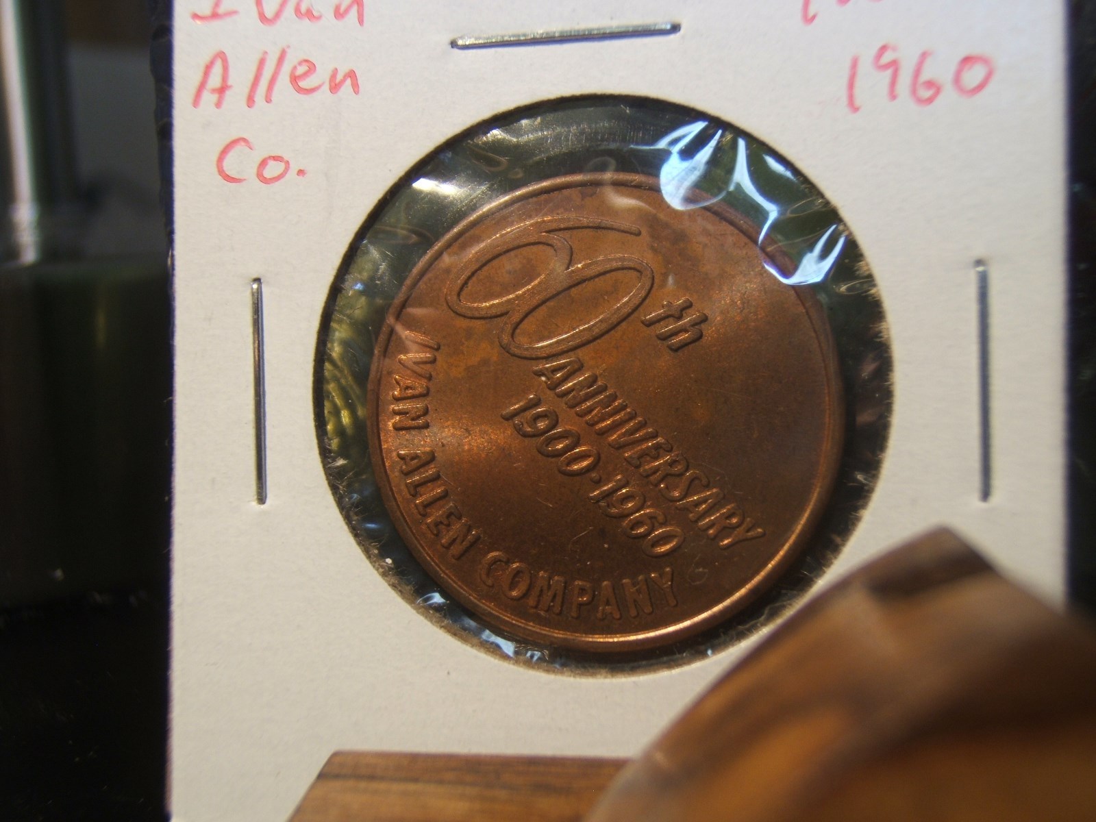 1960 Ivan Allen co.  Copper Token 60 YR Anniversary OFFICE OUTFITTERS SINCE 1900