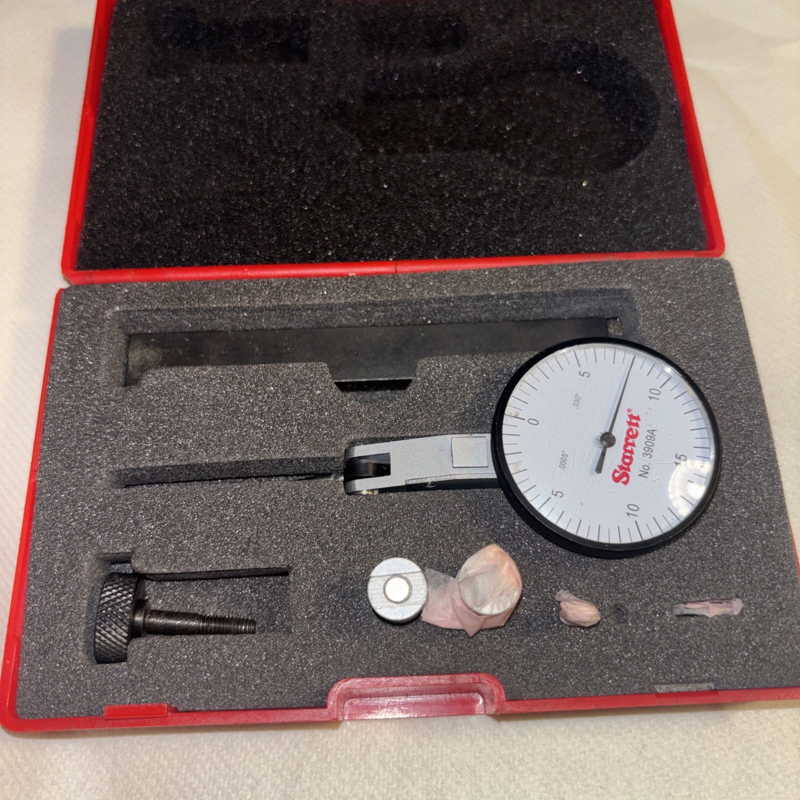 Starrett 3909A Dial Test Indicator Set with Accessories