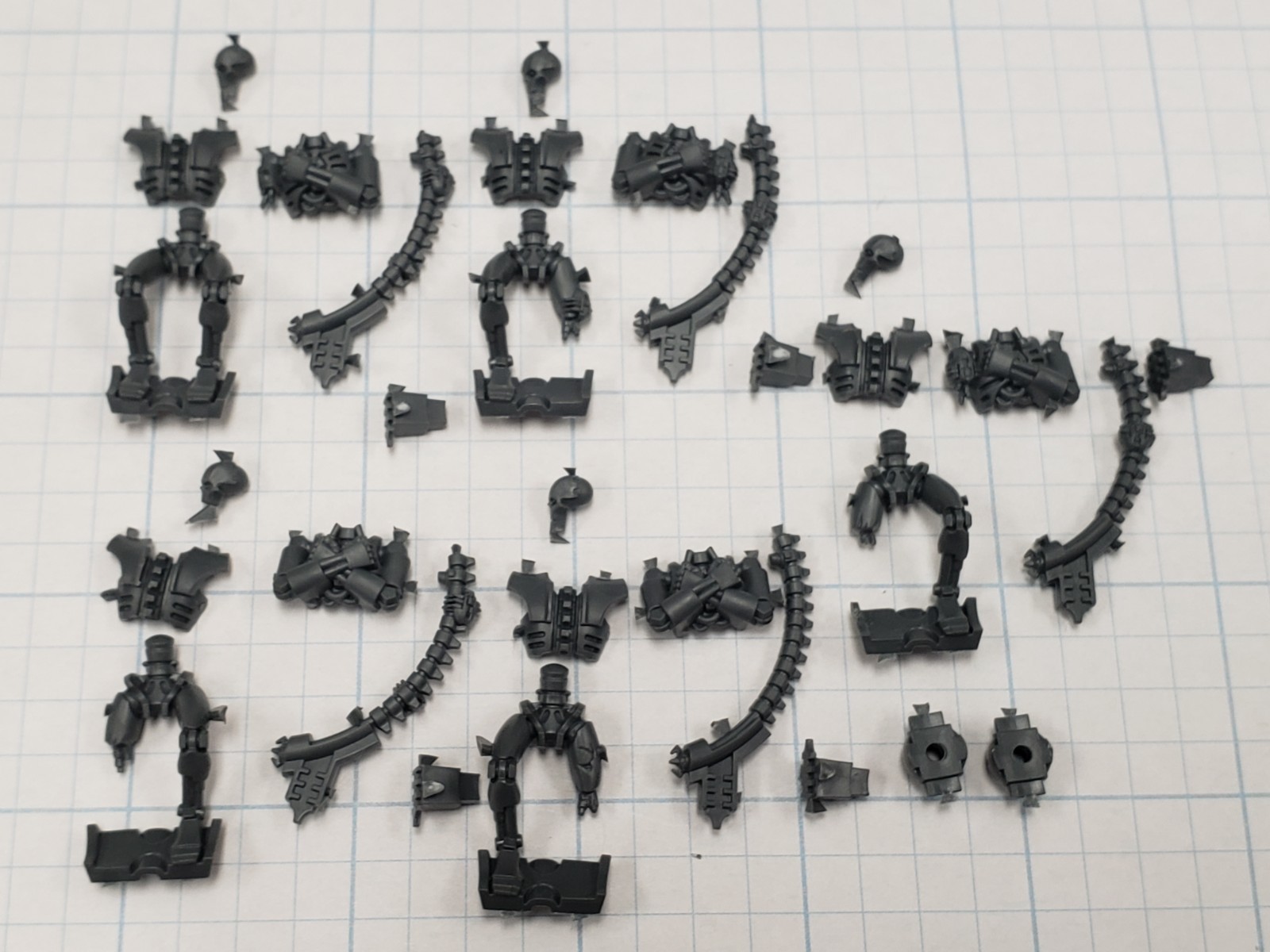 Warhammer 40k Necron Bits Ghost Ark Necron Troop Passengers x5 #24