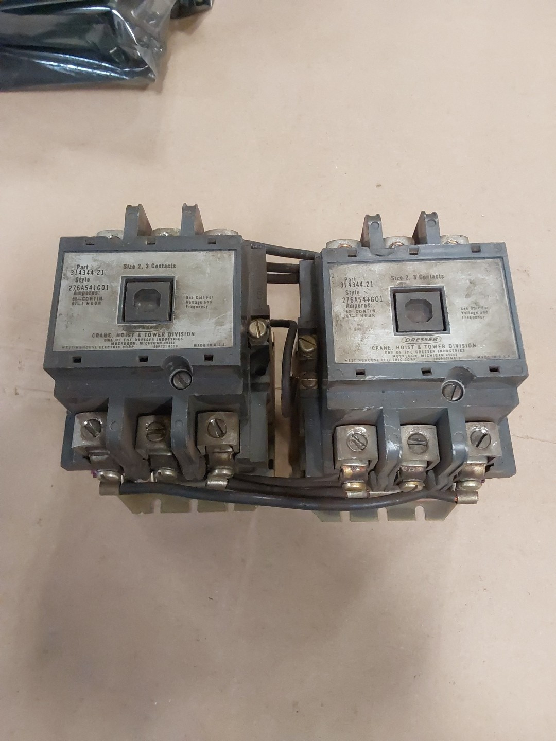 WESTINGHOUSE DRESSER 314344-21 765A610G01 CONTACTOR W/505C80661 M33