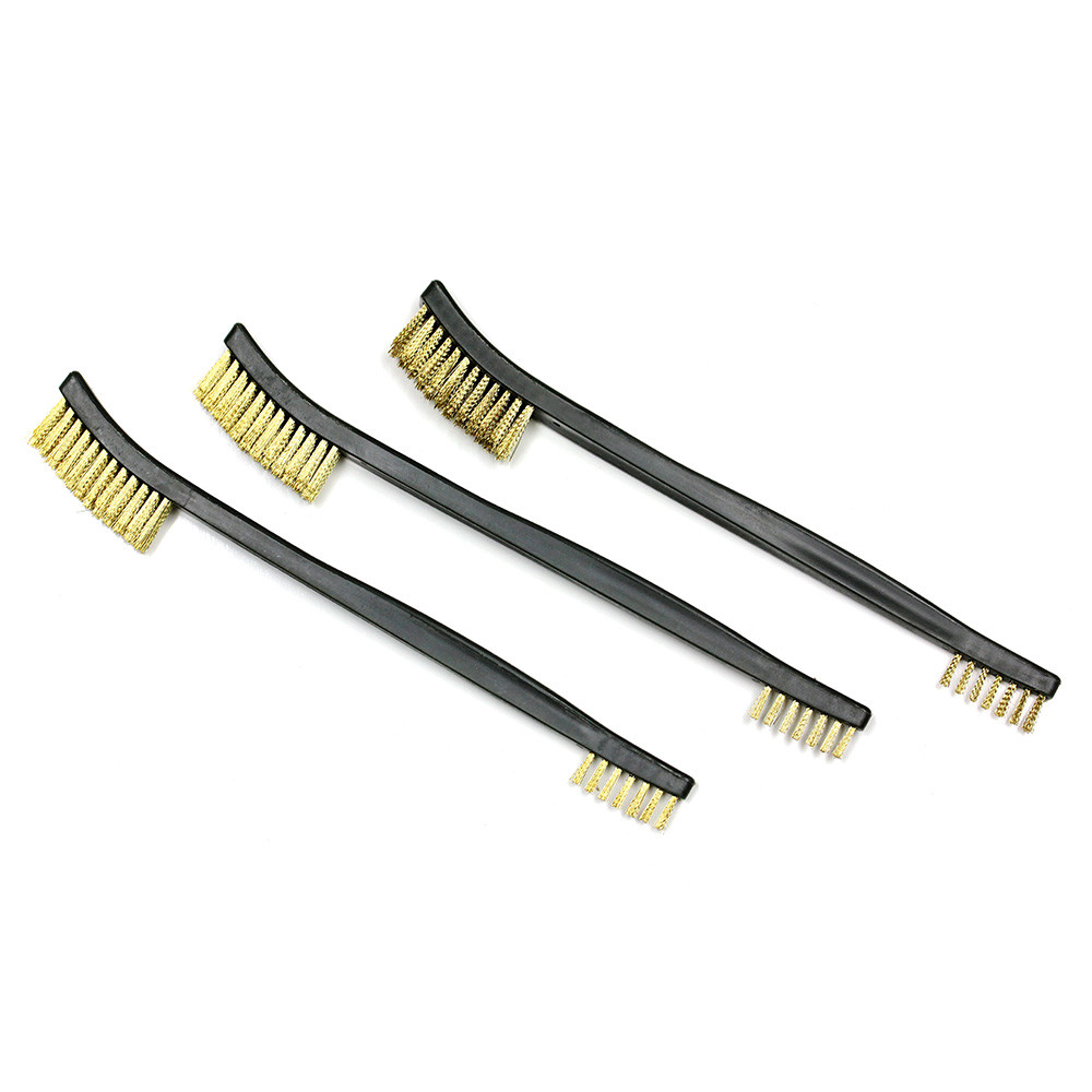 Refuelergy 3x BRASS Double Ended Brushes for Pistol Rifle Shotgun Gun