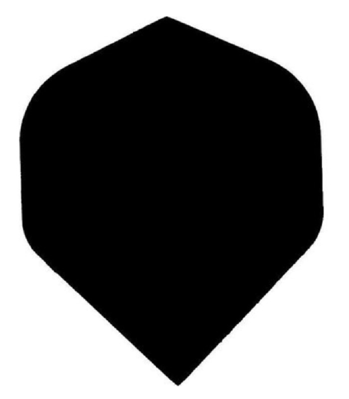 BLACK Standard Dart Flights 8 sets (24 flights) - 75 Micron w/tracking