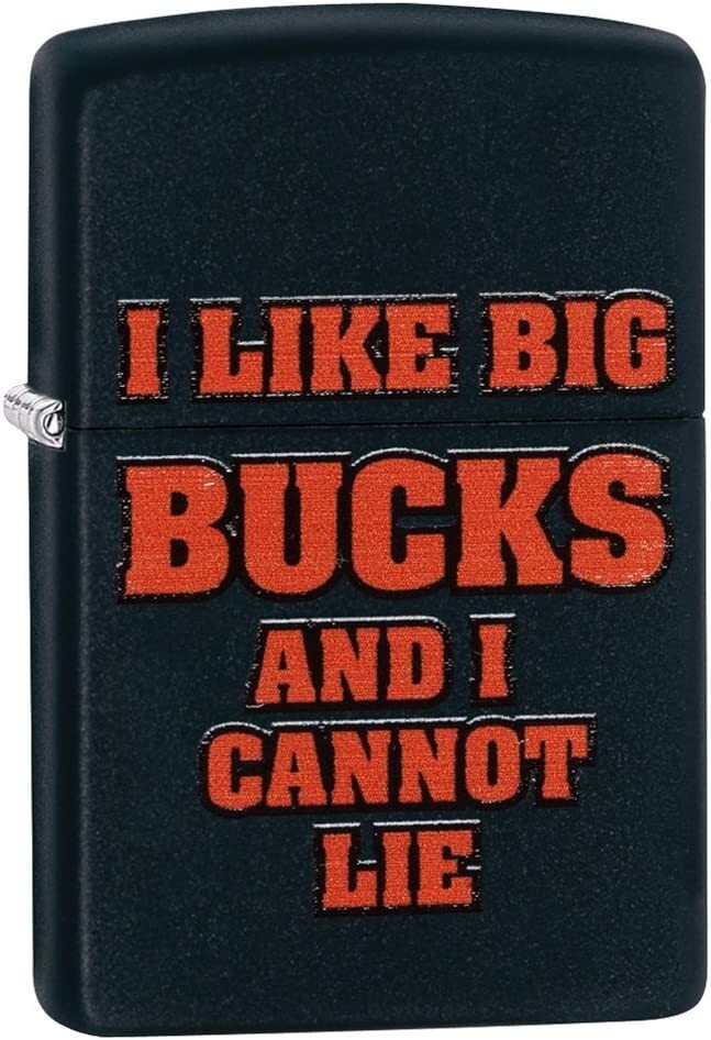 Zippo Big Bucks Black Matte 29342