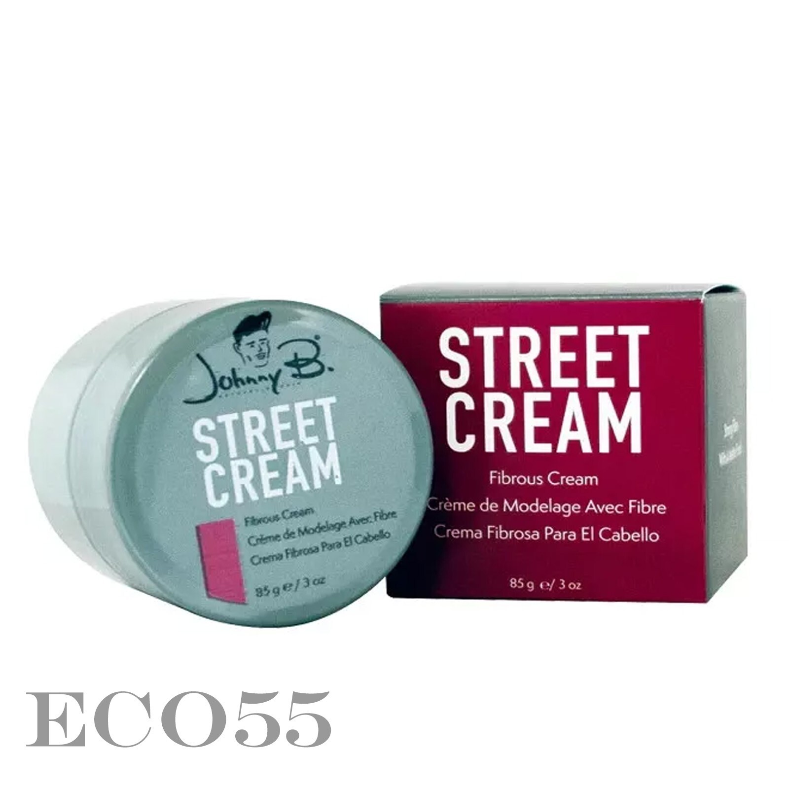 Johnny B Street Fibrous Cream Strong Fiber Matte Finish 3 oz