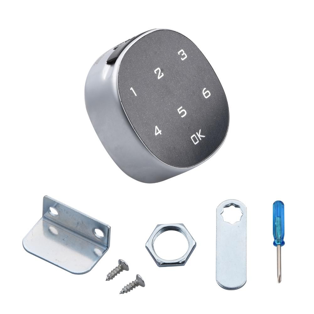 Touch Screen Electronic Password Security Lock Wood Cabinet Keypad Drawer Office