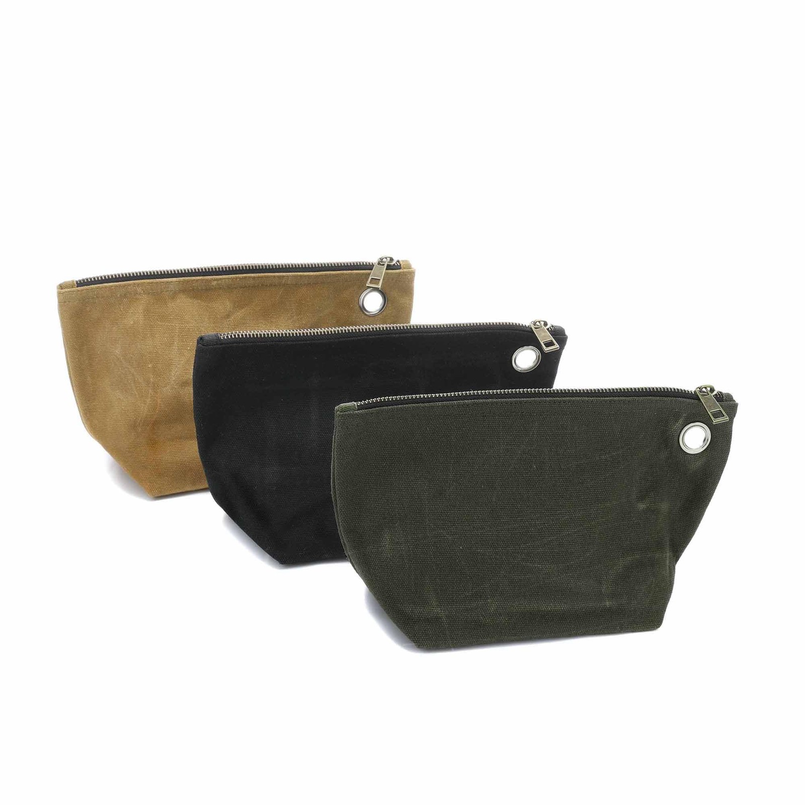 Heavy Duty 16oz Waxed Canvas Tool Storage Bags, Standable One-Piece Tool Orga...