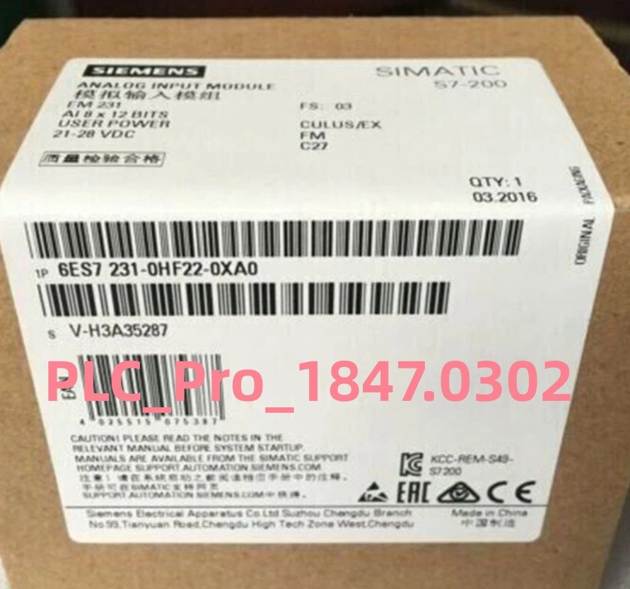 6ES7231-0HF22-0XA0 1PCS Brand New SIEMENS 6ES7 231-0HF22-0XA0 Module  Fast ship