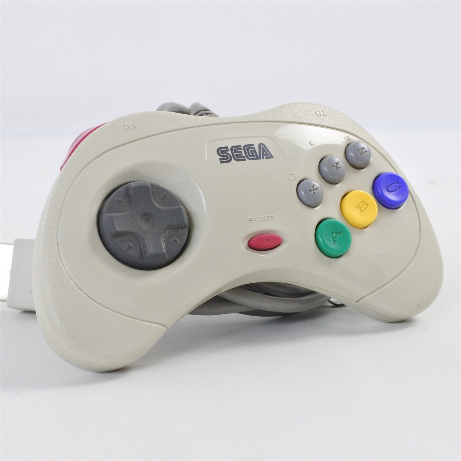 Sega Saturn White Official Controller HSS-0101 Control Pad Working Tested 2432