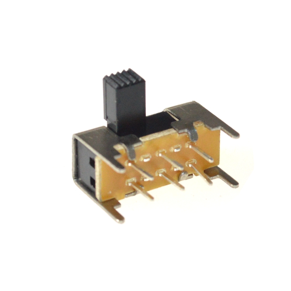 25Pcs SK22H03 6mm High Side Knob 6 Pin 2 Position DPDT Slide Switch 0.5A 50VAC