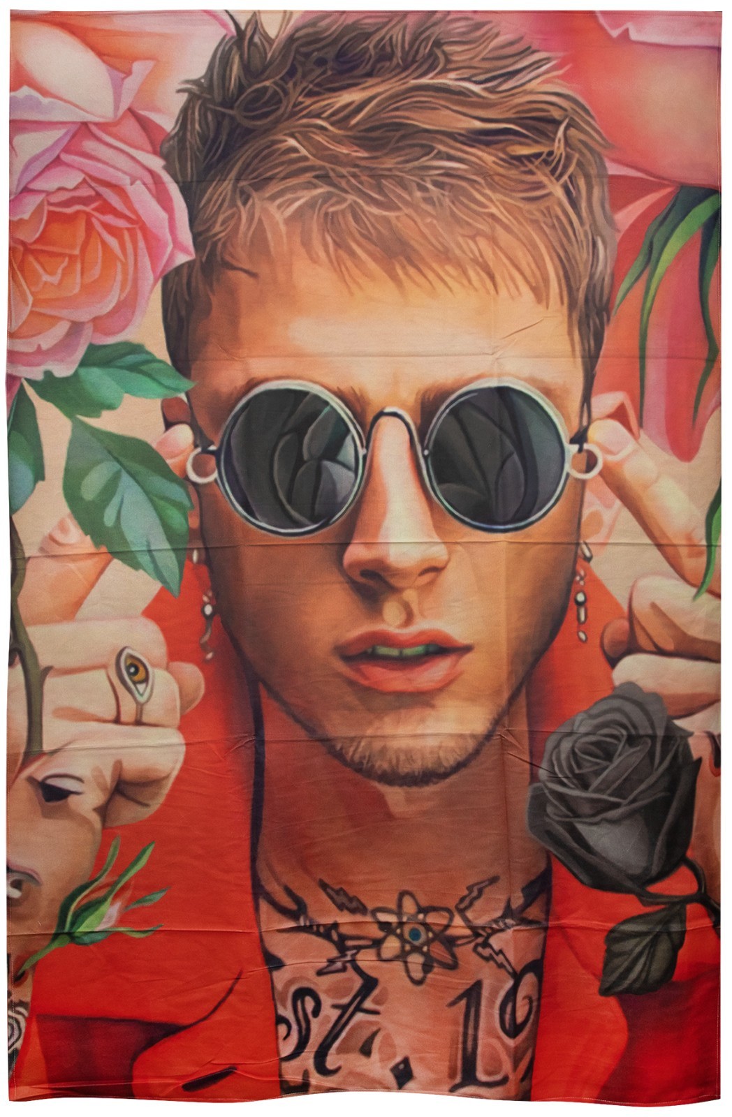 NEW Machine Gun Kelly Throw Pillow Case 18"x18" Double Sided Print Zip Closure
