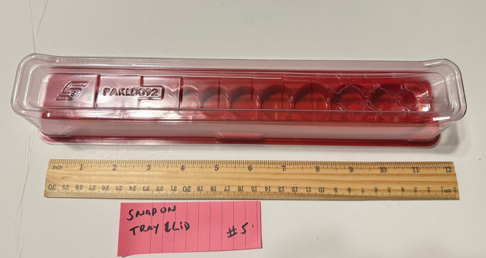 Snap On Empty 11Pc. Socket Magnet Tray Holder PAKTY240 Cover PAKLD092 3/8”Dr.SAE