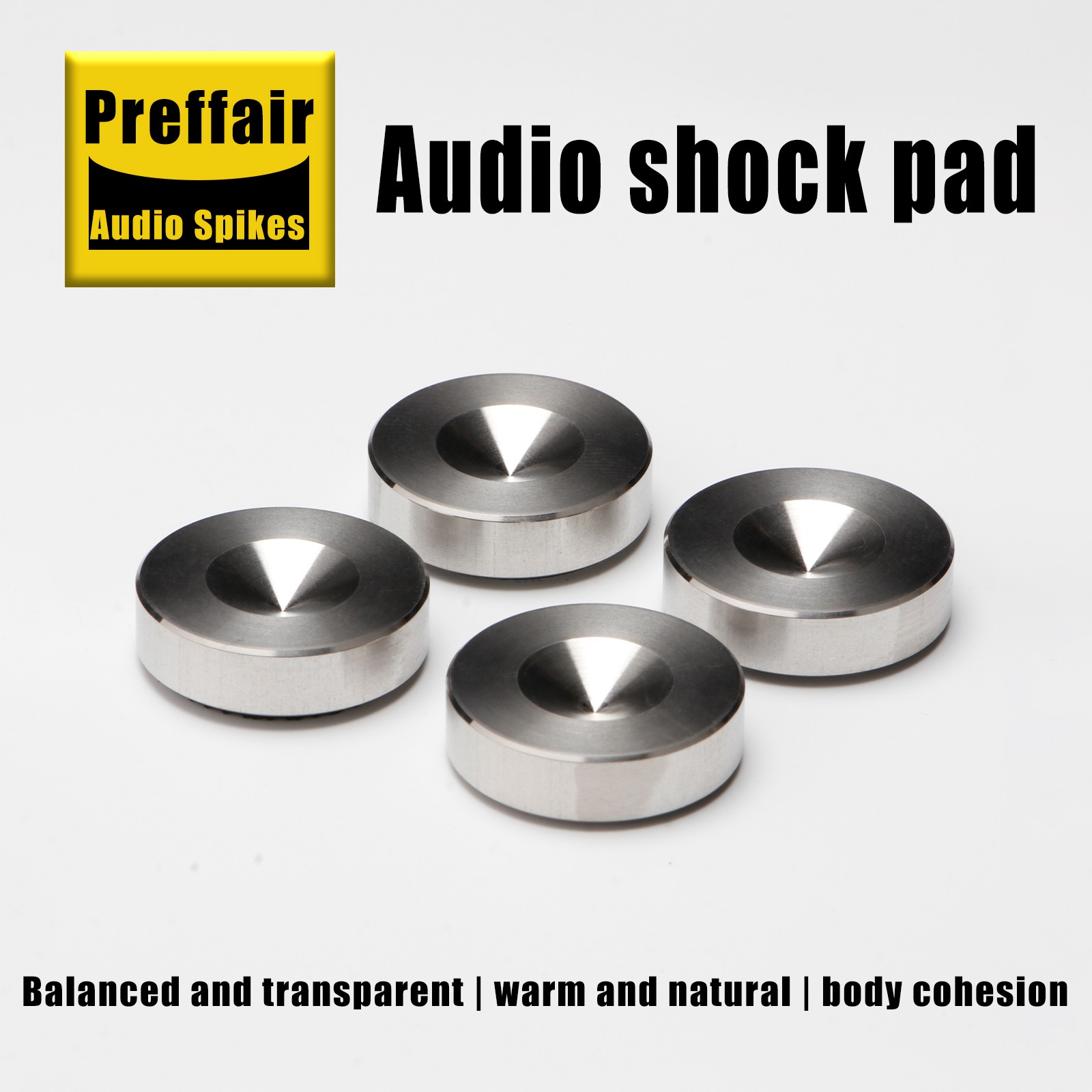 4× Audio Speaker Isolation Spikes Stainless Foot Nails /Pad Stand Shock Absorber