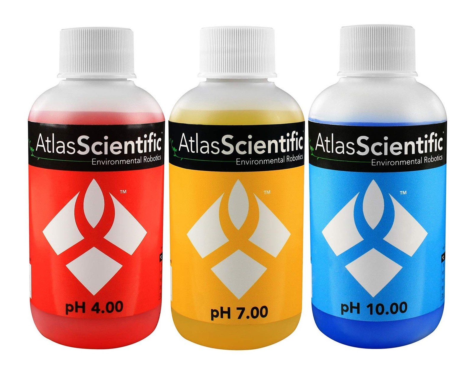 Atlas Scientific pH 4.00, 7.00, & 10.00 Calibration Solution 125ml - 4oz (Pac...