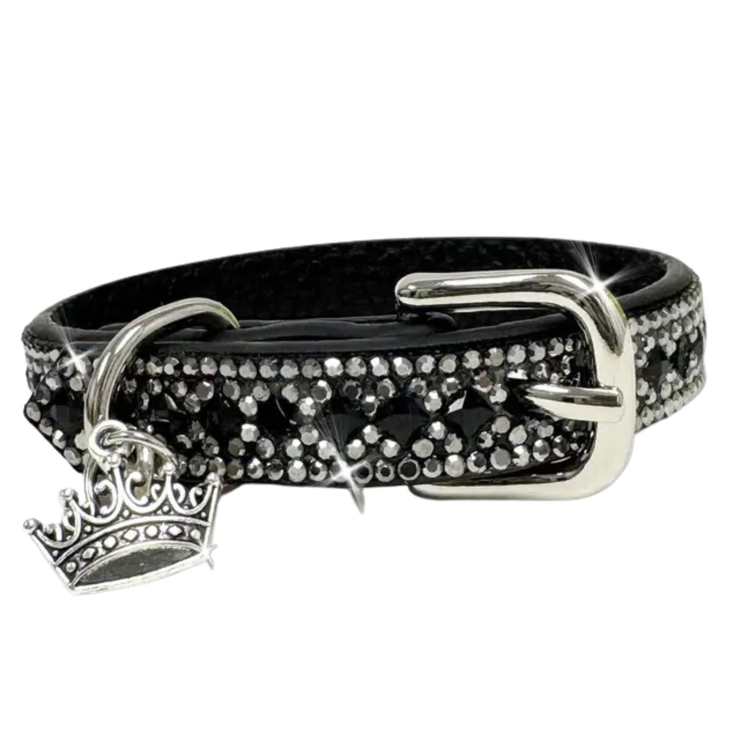 Jacqueline Kent Aristocat Collection Rhinestone Cat Collar (Black)