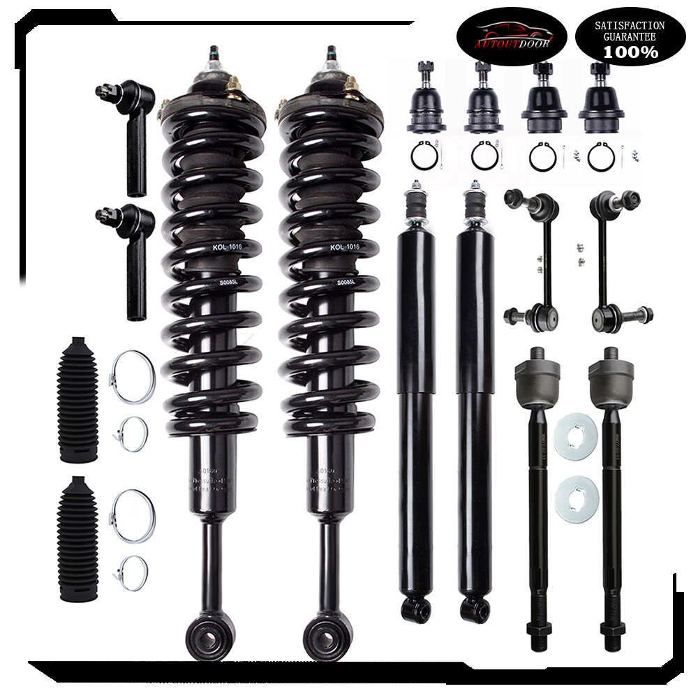 For 2005-2015 Toyota Tacoma Front Struts Rear Shock Sway Bar Tie Rod Ball Joints