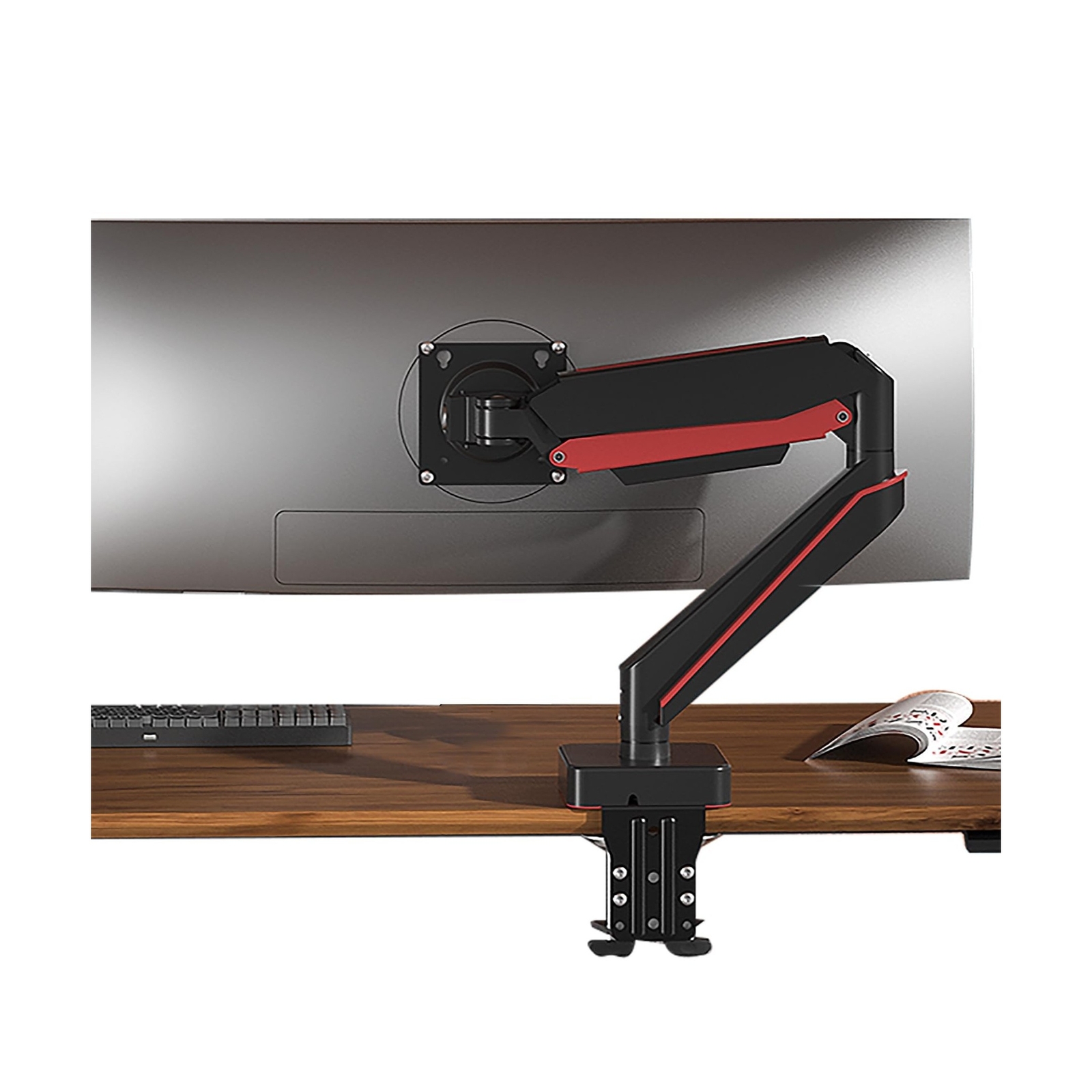 Premium Aluminum Heavy Duty Monitor Arm, for Ultrawide Monitors 14 to 49 inch...
