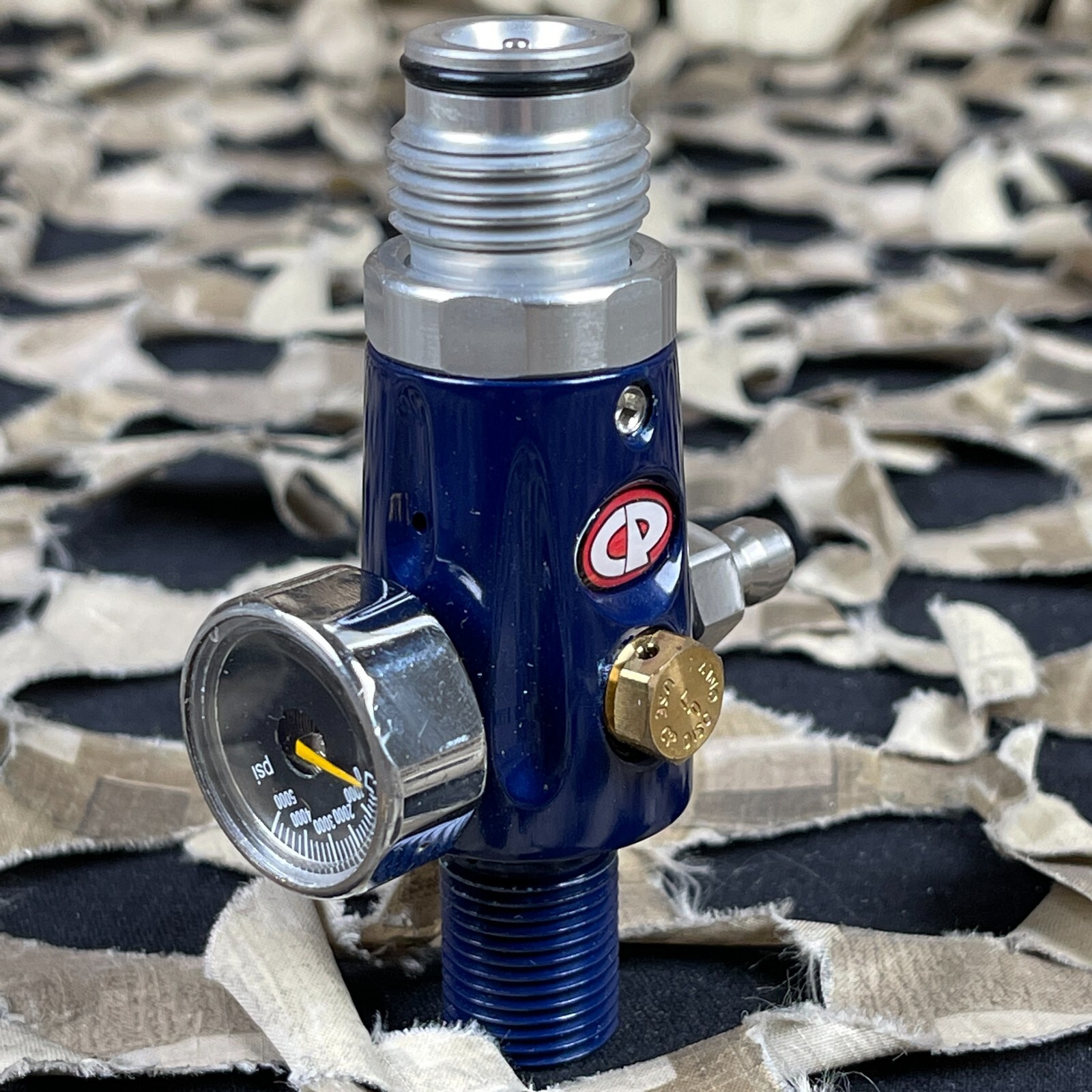 NEW CP Compressed Air Tank Regulator - 4500 PSI - Blue - High (850 psi)