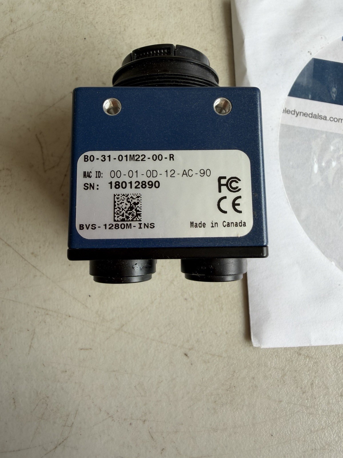 TELEDYNE DALSA BVS-1280M-INS Vision System Camera