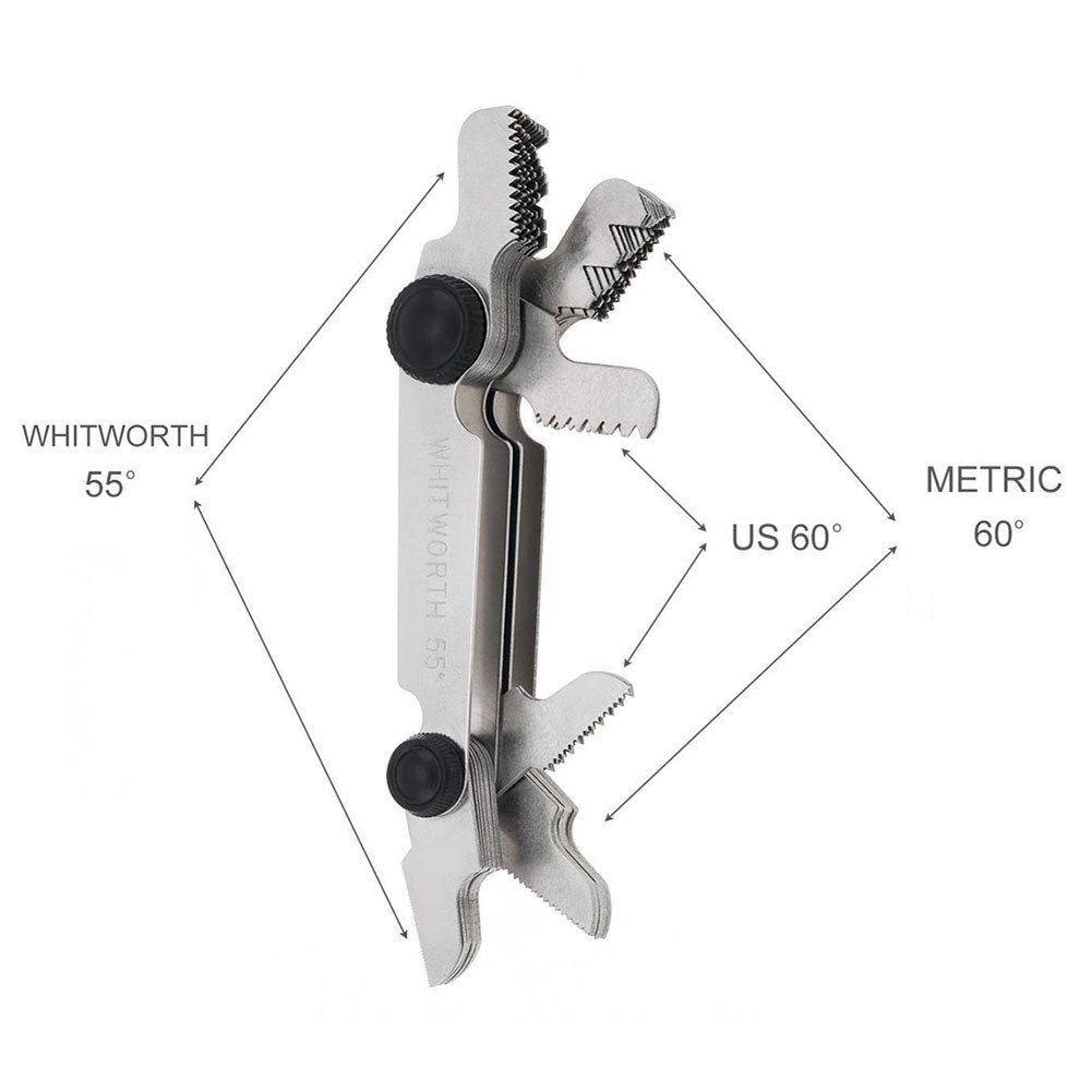 High Quality Stainless Steel 58 Piece Blade Thread Gauge for Multiple Uses