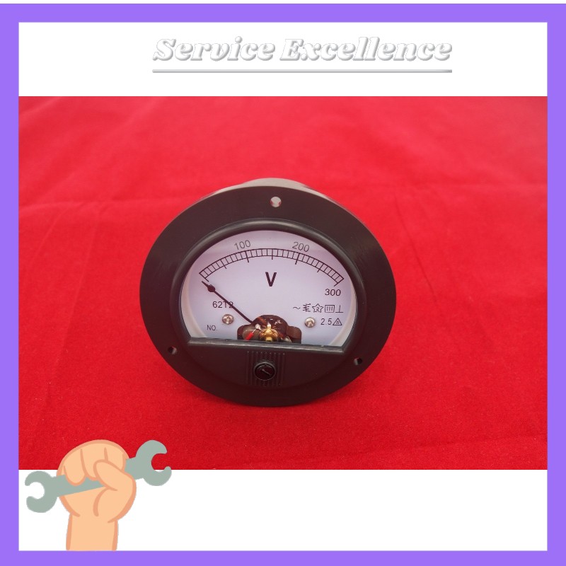 Round Analog Voltmeter Voltage Panel Meter Dia. 90mm directly Connect AC 0-300V