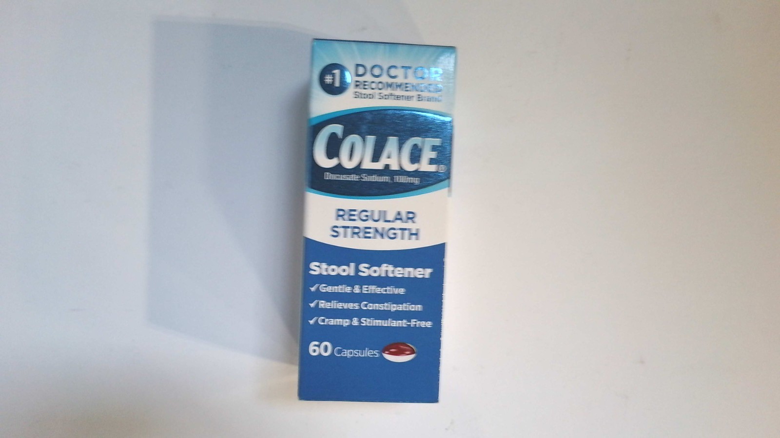 Colace 250mg Extra Strength Stool Softener 60 Capsules NIB Free Shipping 10/26